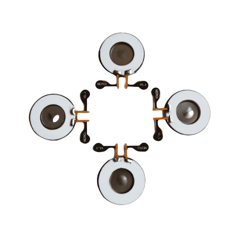 KNN16-140K Lead-Free Mesh Medical Inhalable Nebulizer, Nebulization Rate 0.30ML/Min Median Particle Sukat 3.5um Soldable FPC Customized Nebulizer Discs